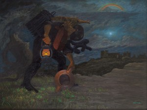 Hüsnü Koldaş - Gece Gezgini, TUYB, 120x162 cm