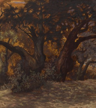 Hüsnü Koldaş - Iasos, Zeytin Ağaçları, TUYB, 90x116 cm