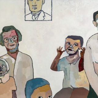 Aslı Arslanbek-Evci, Aile arasında 1, 2017, 150x100, Tuval üzerine yağlıboya